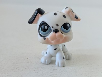 LPS Littlest Pet Shop Black White Dalmatian #44 Boxer Type Hasbro Free Shipping