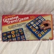 Vintage The World's Greatest Travel Game by Whitehall Games Complete