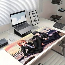 40 90cmAnime Girl Mouse Pad - Non-Slip Desk Mat with HD Printed Design, Durable