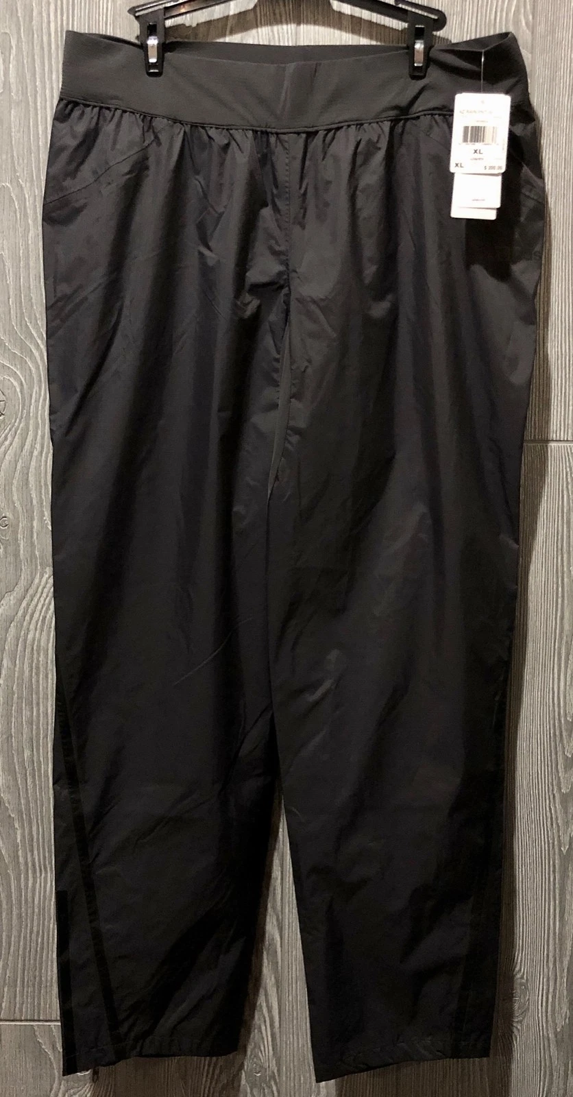 ADIDAS Adizero Rain Utility Black Reflective Running Training Pants Womens Sz M