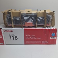 NEW GENUINE - CANON 118 CYAN TONER CARTRIDGE - 2661B001 SEALED BAG