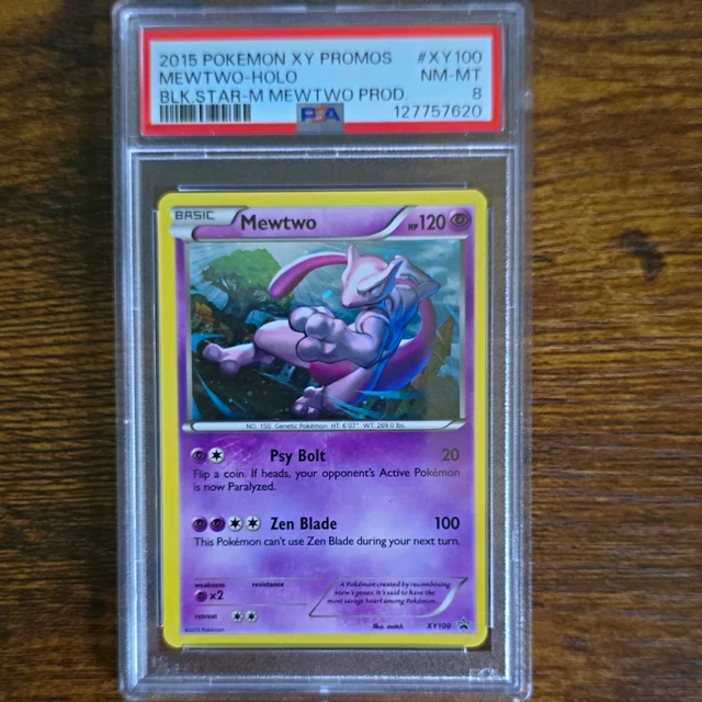 Pokemon 2015 Mewtwo XY100 XY Promo Holo English PSA 8 Pokemon TCG Card