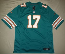 2023 Nike NFL Miami Dolphins Jaylen Waddle #17 Throwback Jersey Men XL Aqua