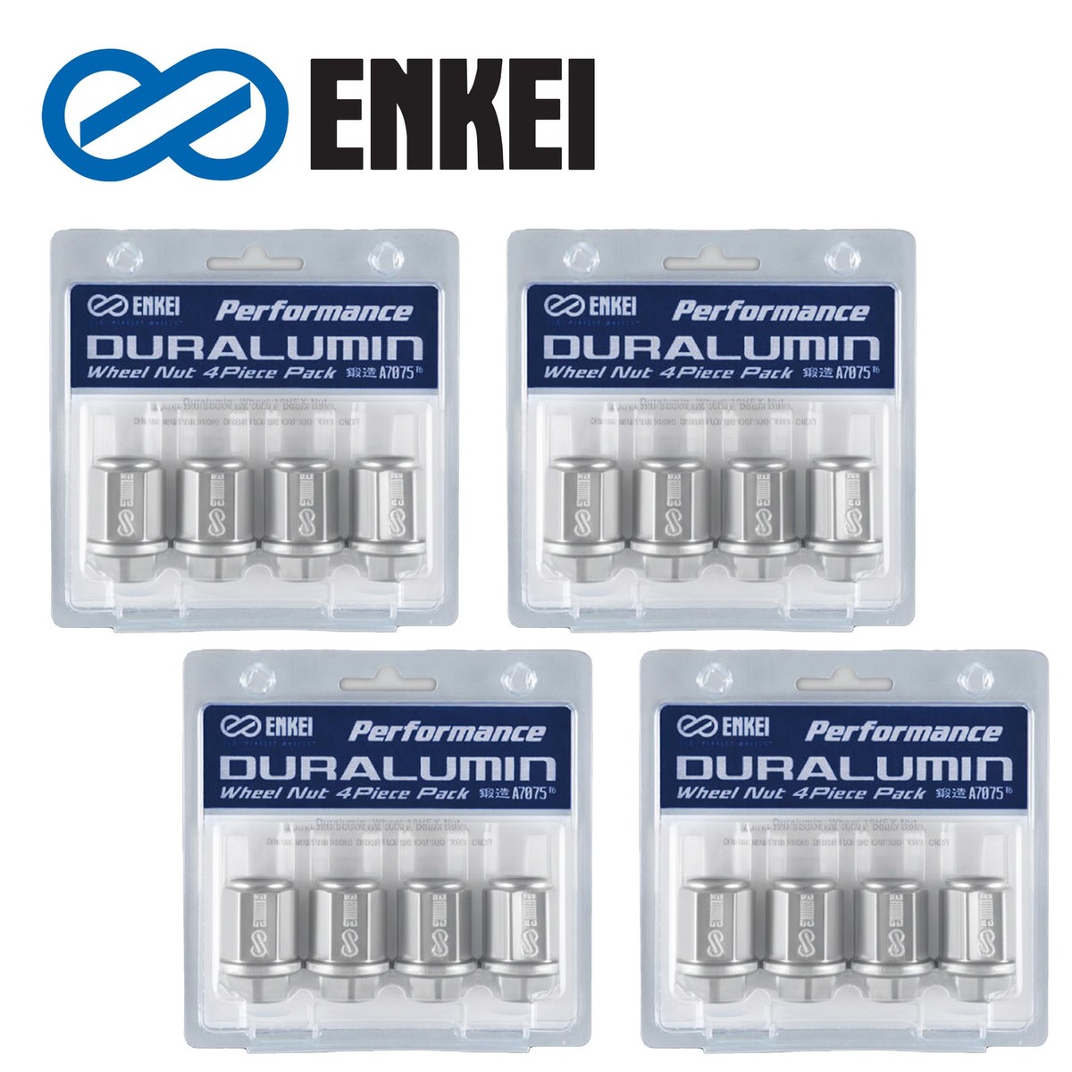 16pcs ENKEI Genuine Duralumin Wheel Lug Nut Set (No Lock) 19HEX