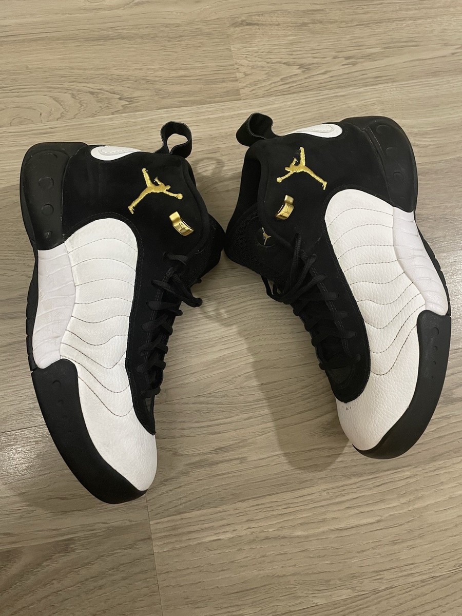 Nike Air Black White And Gold Jordans Jumpman Air Jordan 12 Retro