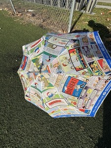 Vintage Newspaper Comic Strip Umbrella The Miami Herald