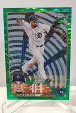 Javier Baez 2023 Topps Chrome - Green Sonar Refractor /99 Detroit Tigers #83