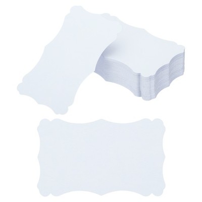 120 Pack 3''x5'' Blank Paper Business Cards Index Flash Cards White