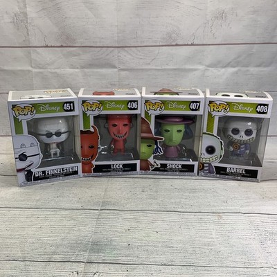 FUNKO POP LOCK SHOCK & BARREL Nightmare Christmas 406 407 408 Dr Finkelstein 451