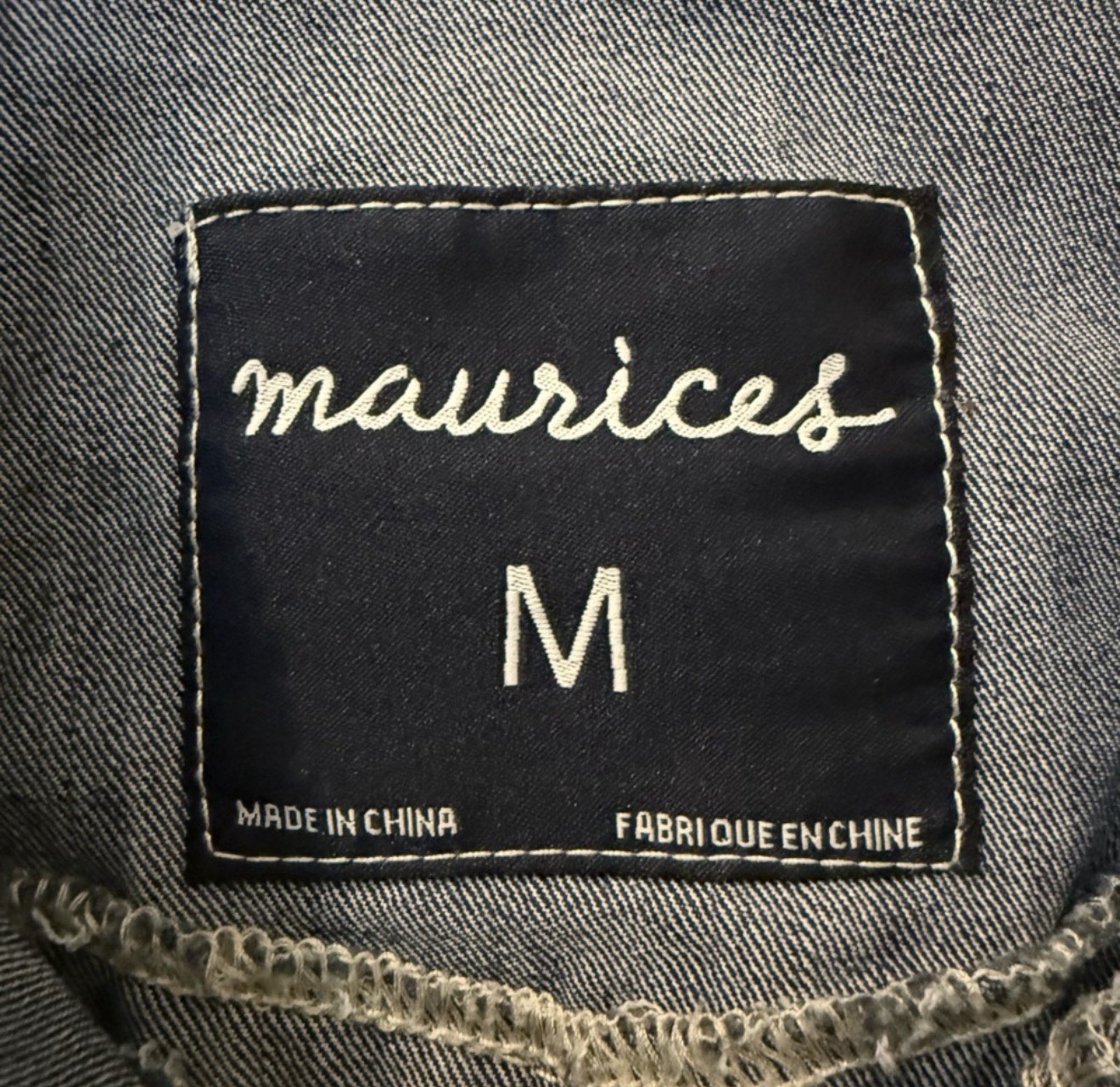 maurices Blue Collared Button Basic Vest Pockets … - image 4