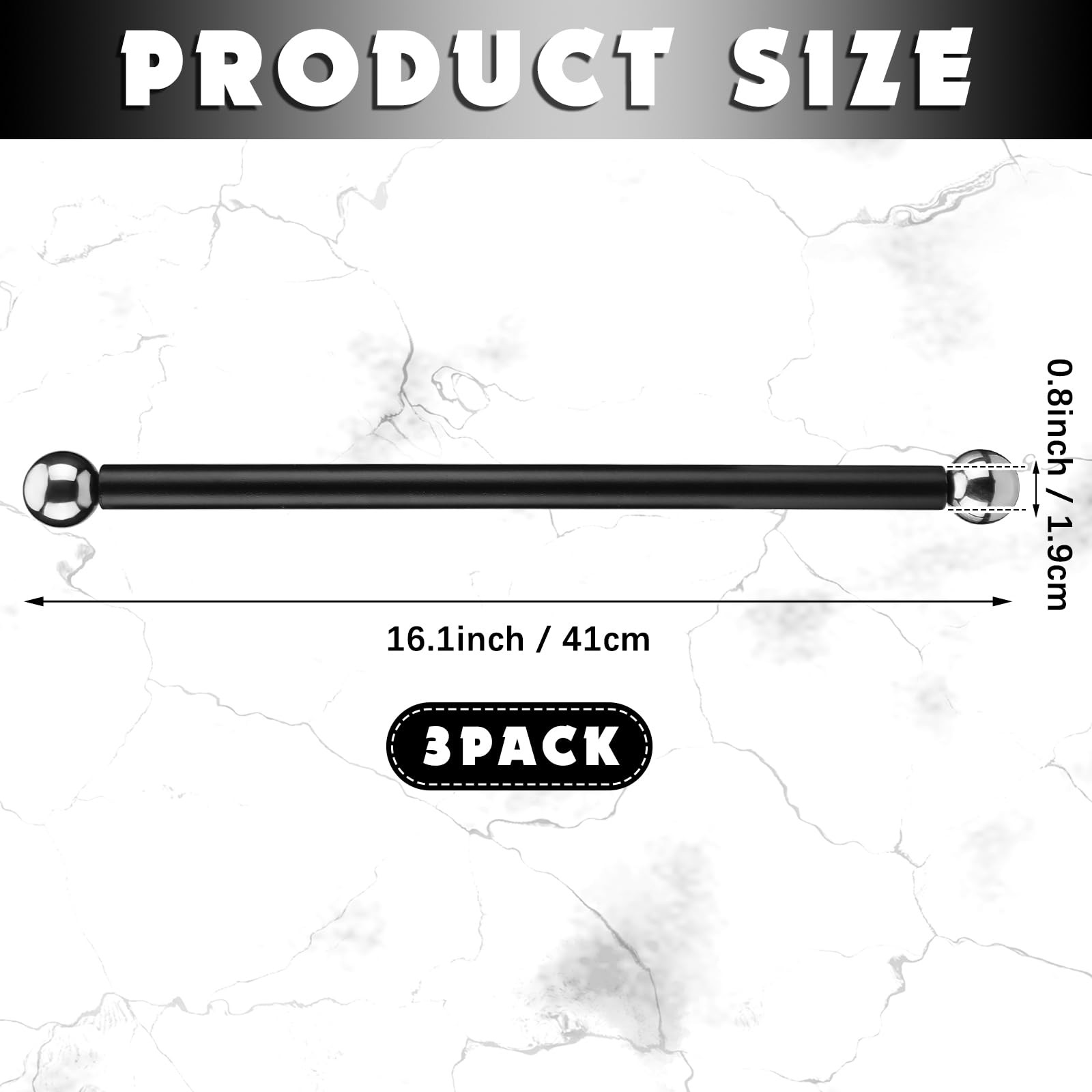 Yaocom 3 Pcs Lamp Post Cross Arm 16 Inch Handle Replacement Steel Cross Arm L...