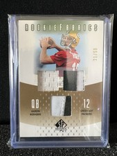 2005 SP Authentic Rookie Fabrics Aaron Rodgers Packers NFL Football Card