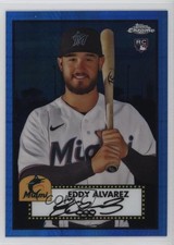 2021 Chrome Platinum Anniversary Mega Box Blue Prism Refractor Eddy Alvarez 11ap