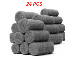 12x Steel Wire Wool Pads | Top Quality Grade 0000 Super Ultra Fine For Rats Mice
