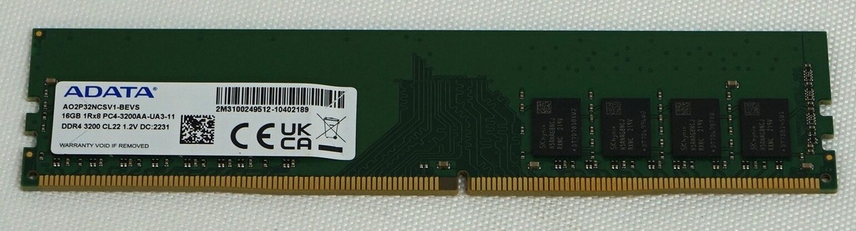 Memory Module ADATA AO2P32NCSV1-BEVS Memory Module - 16GB - 1Rx8