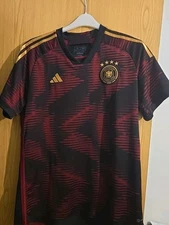 Authentic Adidas Germany 2022 Black Red Away Shirt Men’s XL