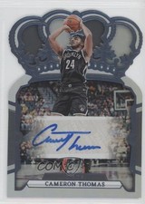 2023-24 Panini Crown Royale Blue 35/75 Cameron Thomas #CA-CTB Auto 0x6p