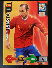 Andres Iniesta Spain Panini Adrenalyn XL Foot World Cup 2010 South Africa Card