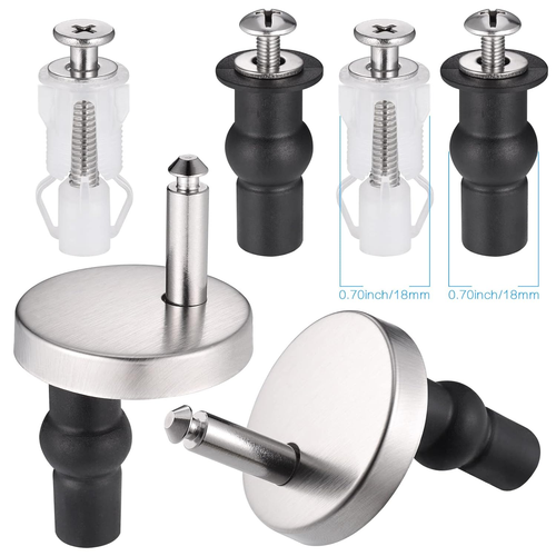 6Pcs Toilet Seat Fixings, Universal Quick Release Toilet Seat Fittings, Stainles - Picture 8 of 9