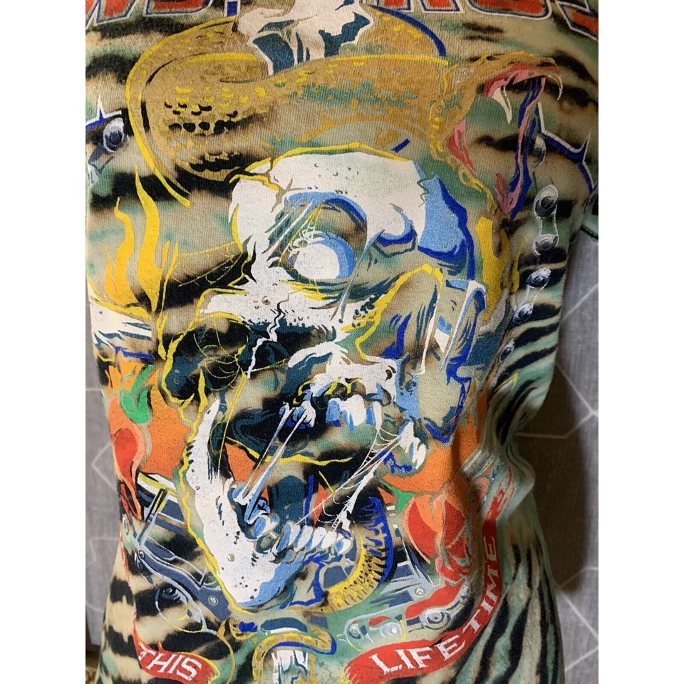 Camiseta HECHA A MANO 2017 Guns N Roses Not In This Lifetime World Tour mercancía RARA Foto 4 de 4