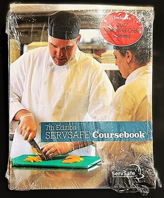 SERVSAFE Coursebook 7th Edition 2017 National Restaurant Association NEW Plastic