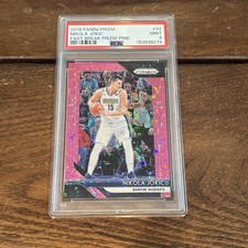 2018-19 Panini Prizm - Nikola Joki 92 Pink Fast Break Prizm 50 Psa 9 2018-19 Panini Prizm - Nikola Joki 92 Pink Fast Break Prizm 50 Psa 9