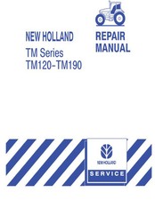 New Holland Tm120, Tm130, Tm140, Tm155, Tm175, Tm190 Tractor Service Manual Book
