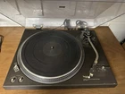 Vintage Technics SL-1510 Direct Drive Turntable Tested Works Cracked Cover Read!