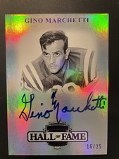 Gino Marchetti signed 2012 Press Pass Legends Hall of Fame Purple Edition Card #