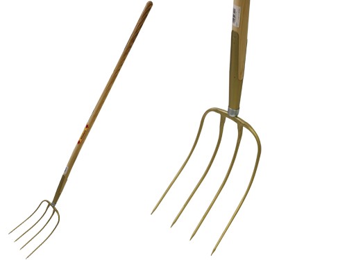 Forcone a 4 Denti con Manico Legno 130cm | Attrezzi Giardinaggio Duraturi