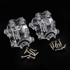 Xtra Speed Plastic Clear Diff Gearbox Cover 2pcs For Tamiya TT02 Car #XS-TA29244
