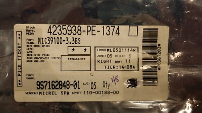 (5pcs) MIC39100-3.3BS Linear Voltage Regulator IC Positive Fixed 1 Output 1A SOT