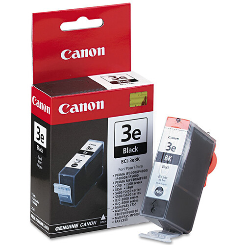 Canon BJC6000 (BCI3eBK) Black Standard Yield Ink Cartridge (500 Yield