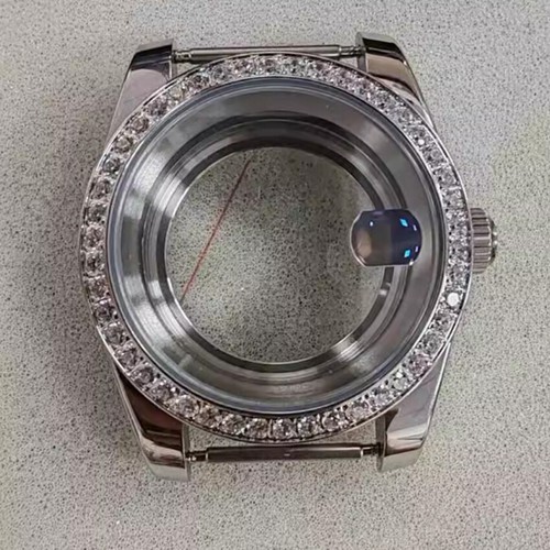 39MM Koperta zegarka Szkło PVD Stalowa ramka Koperta Szafirowe lustro do mechanizmu NH35 - Zdjęcie 3 z 13