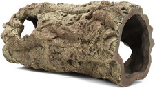 Reptile Terrarium Hideout Decor Resin Wood Hide Decor for Reptiles, Fish, Amphib