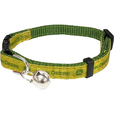 Pets First John Deere Breakaway Cat Collar Heavy duty Pet Collar with Bell 