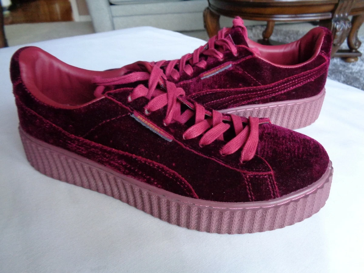 PUMA Fenty Creeper by Red Wine Lace Up Casual Sneakers 7.5 | eBay