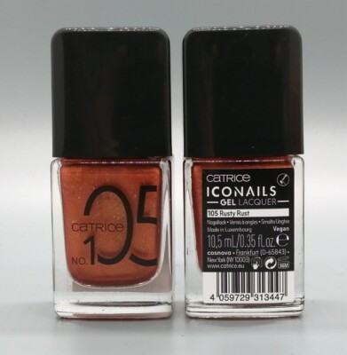2x Catrice: ICONails GEL Lacquer/Nagellack - 105 Rusty Rust - 2x 10,5 ml