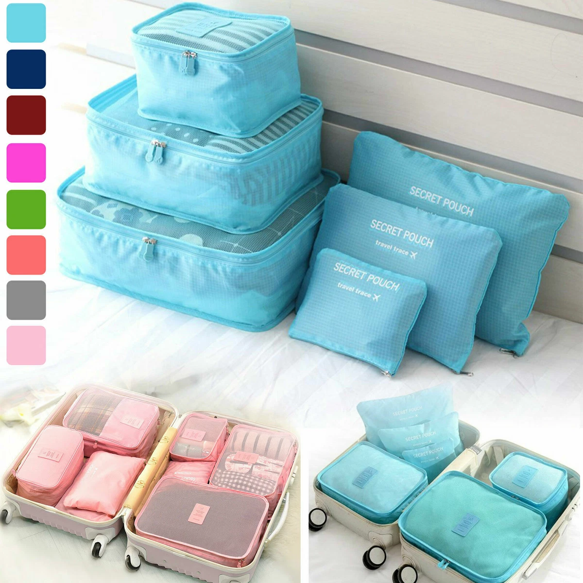 Foldable Travel Bag Shoes Cloth Towel Storage Bag Makeup Drawstring Holder  Bag Portable Underwear Jean Organizer Suitcase Bag