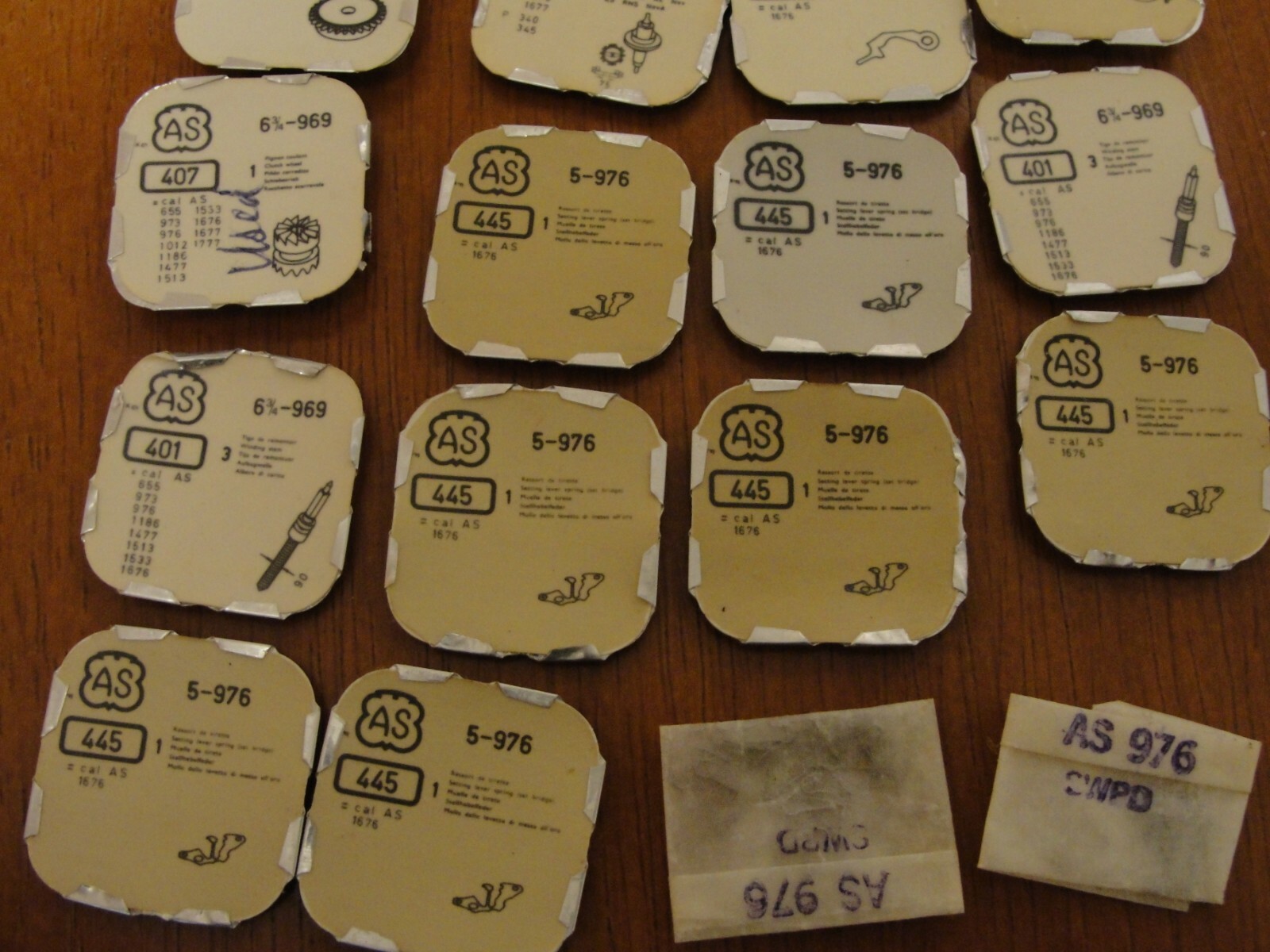 36 SEALED PACKS ORIGINAL SWISS WATCH PARTS eBay