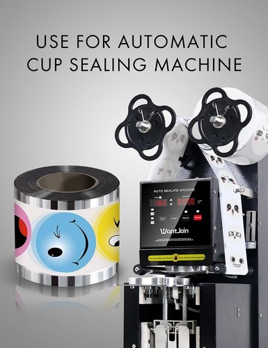 Boba Cup Sealing Film Tea Cup 90-105 Mm 3000 Cups For PP Plastic And Paper Cups - Bild 5 von 13