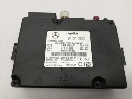 MERCEDES-BENZ E W212 E 300 Hybrid / Bluetec Handy Kontrolle Einheit a2429004801