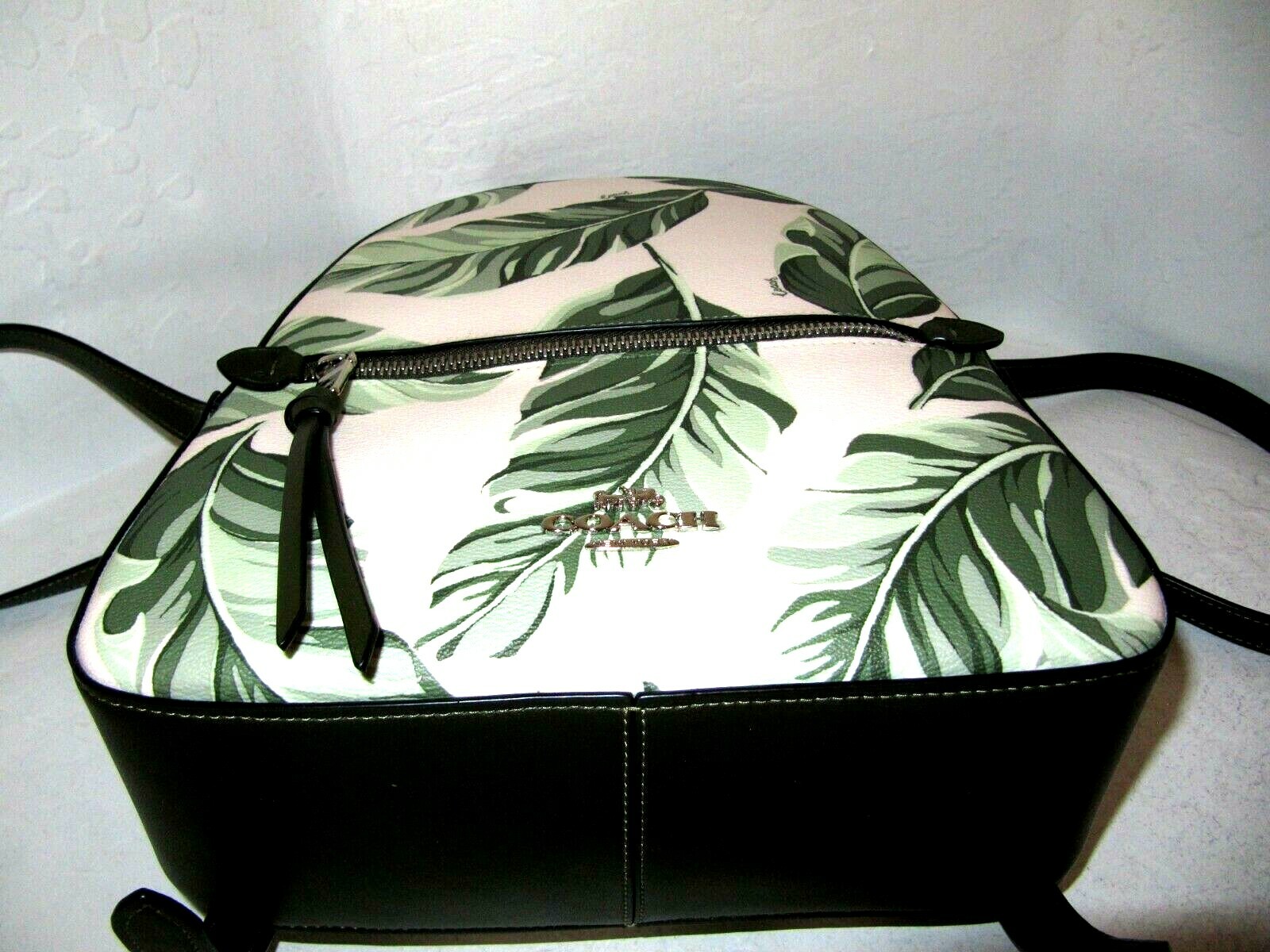 coach leaf backpack
