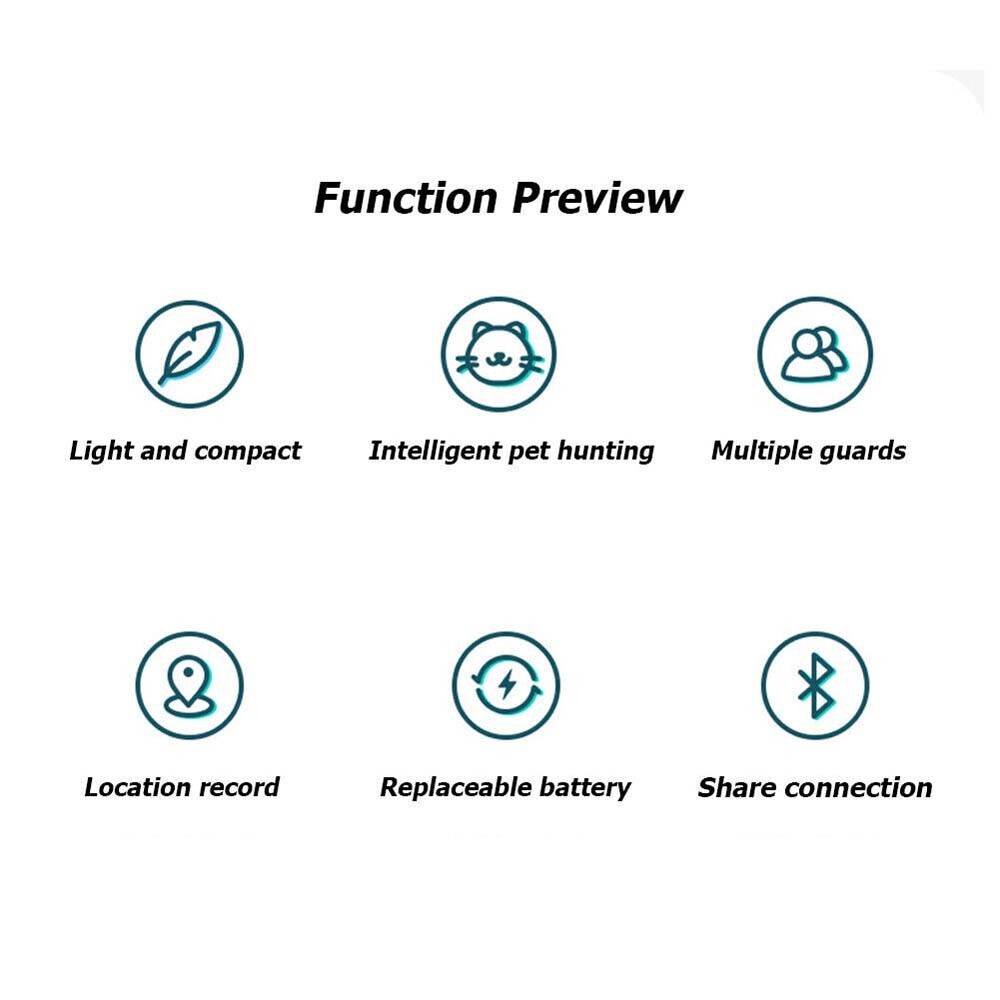 Portable Collar with GPS Automatic Reminder Cat Tracker for Outdoor Pet