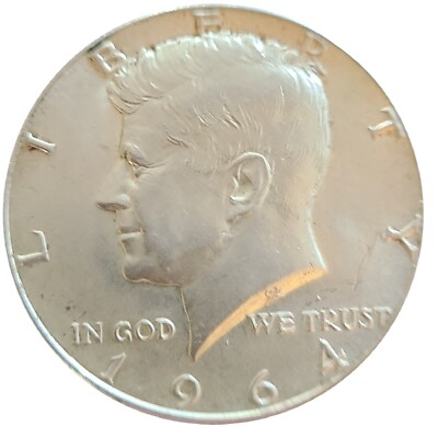 1964 kennedy half dollar 90% Silver. No Mint Mark. Close To