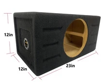 C10 1.0ft 34hz -Car Audio Single 10" Subwoofer Sub Box Speaker-Reinforced