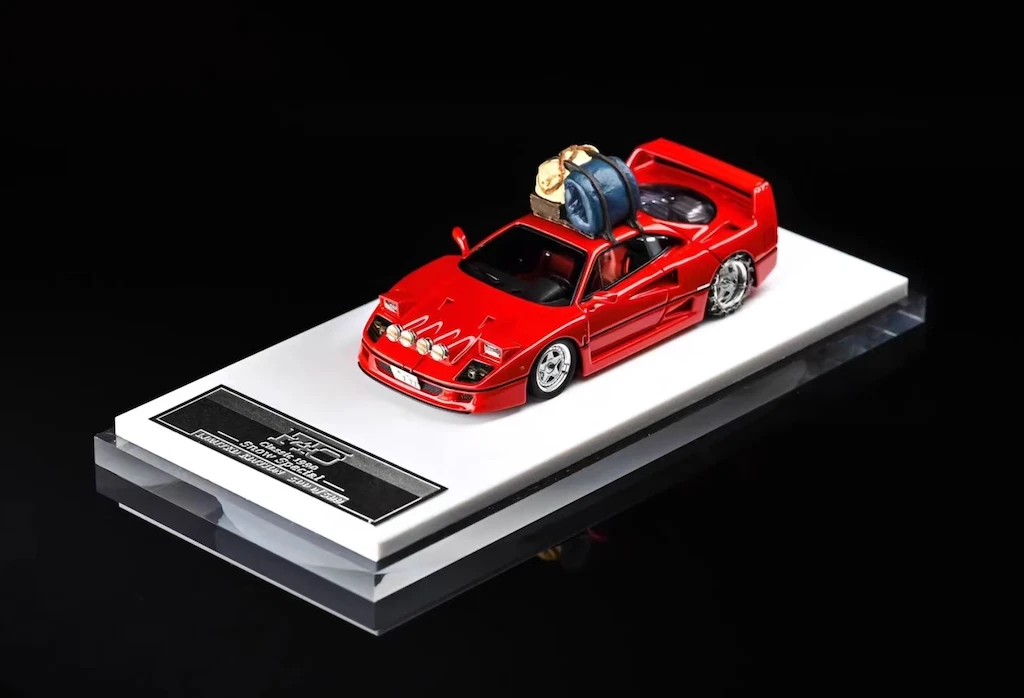 SUPCAR F40 レッドレーシング仕様 限定999台 1/64スケール PGM 1/64 F40 Red Snow Drifting ver. ※フル開閉機能付 ※世界