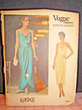 SALE!Beautiful Vintage 1970s Cocktail Dress pattern Vogue Kasper Designer Size 8