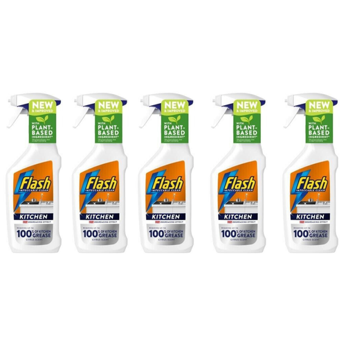 Flash Kitchen Cleaning Spray Degreaser 500ml Pack of 5 eBay