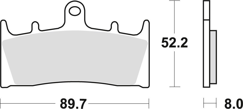 Plaquettes de frein KH188 Sinter Street Kawasaki pour un freinage progressif et sans bruit sur ZRX 1100